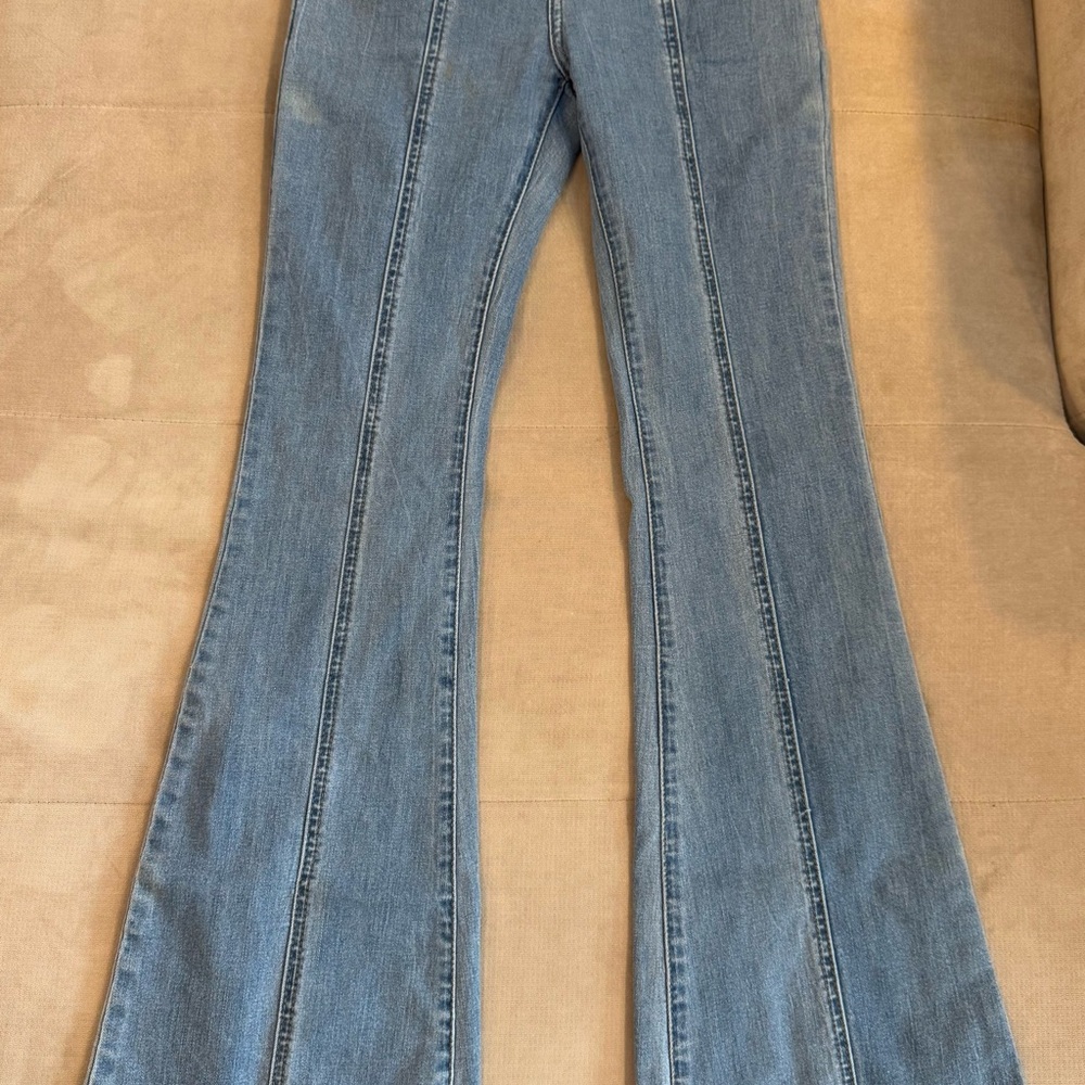 Women's Blue Flared Jeans